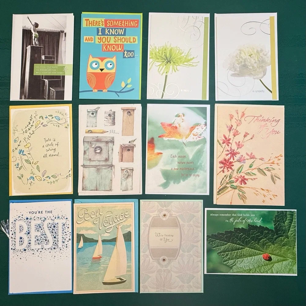 Hallmark Assorted 12 Greeting Cards and Envelopes Set #3